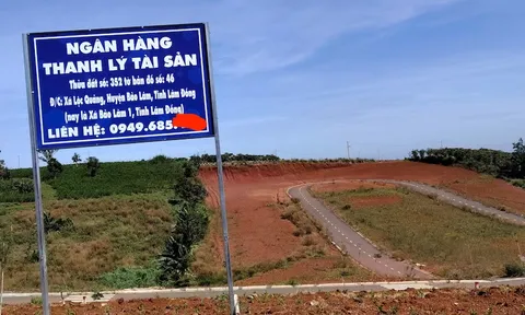 Xuất hiện bảng ngân hàng thanh lý tài sản ở dự án  Sun Valley Bảo Lộc của Khải Hưng Corp