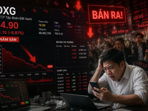 Cổ phiếu DXG của Tập đoàn Đất Xanh nằm sàn trong ngày đổi tên thành Bluemarq Group