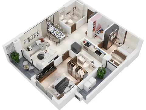 Thiết kế đặc biệt của căn hộ Hanoi Melody Residences khiến khách "xuống tiền" ngay