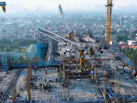 Dự án “nóng” nhất Tây Nam Linh Đàm: Hanoi Melody Residences tăng tốc, công trường sôi động