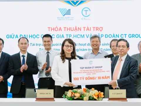 CT Group bắt tay với Đại học Quốc gia TP.HCM hợp tác chiến lược trong lĩnh vực công nghệ vi mạch bán dẫn, công nghệ lượng tử…, tài trợ 100 tỷ đồng để đào tạo và thu hút nhân tài