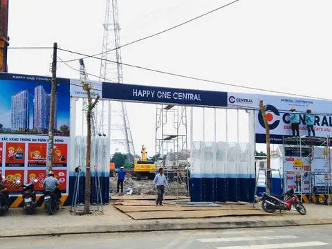 Hiện trạng chưa có gì, nhưng dự án Happy One Central đã được rao bán khắp nơi trên mạng