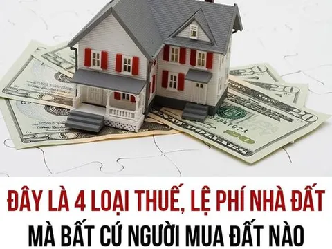 4 loại thuế, lệ phí nhà đất mà bất cứ người mua đất nào cùng cần quan tâm